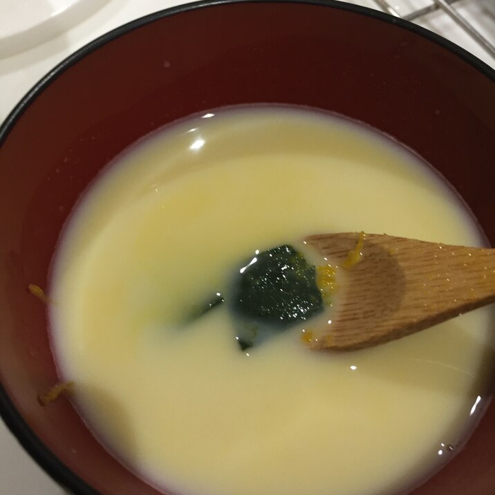 かぼちゃの皮もそのままスープ！